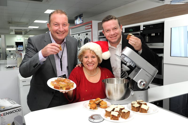 Early Christmas present for Maria Hains, charity fundraiser extraordinaire from Avensys in Fleming Way, Crawley (Pic by Jon Rigby)
Maria's old food mixer broke down and Marcus and everyone at Avensys gave her a top of the range Kenwood machine so that she can continue to make cakes for her charity work (Pic by Jon Rigby)