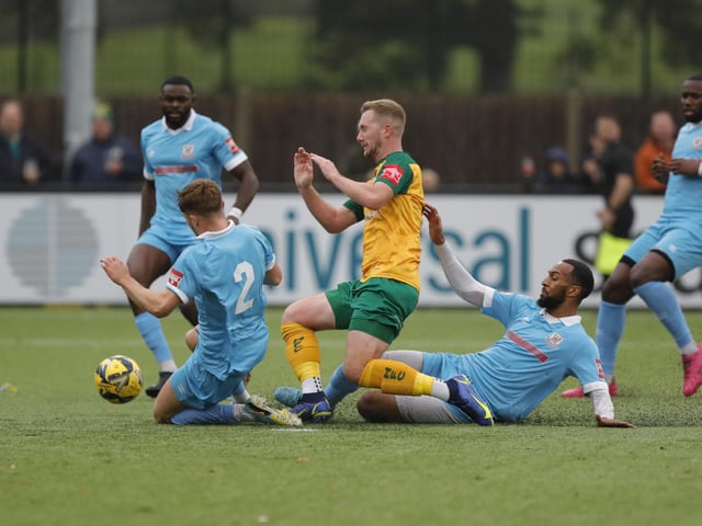Match action from Horsham's 3-2 win over Potters Bar Town on Saturday