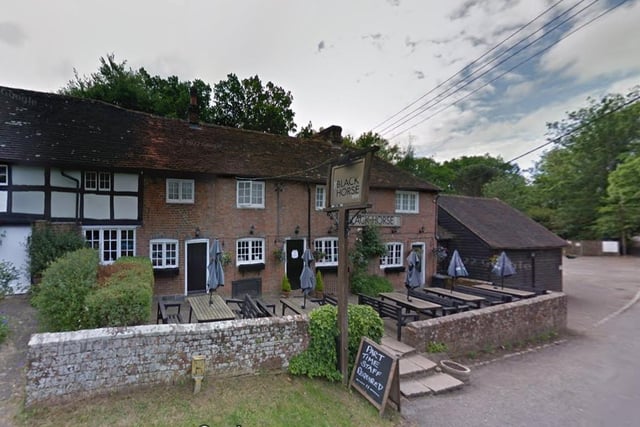 The Black Horse features low beams and open fires, home-cooked food, and a huge choice of cask ales and wines. One reviewer said: "The ancient pub itself is a series of cosy rooms with flagstone floors, low beams and a real fire." Situated in Nuthurst Street, Nuthurst, Horsham, RH13 6LH.