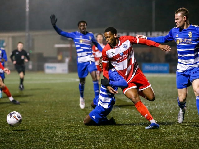 Action from Eastbourne Borough v Aveley
