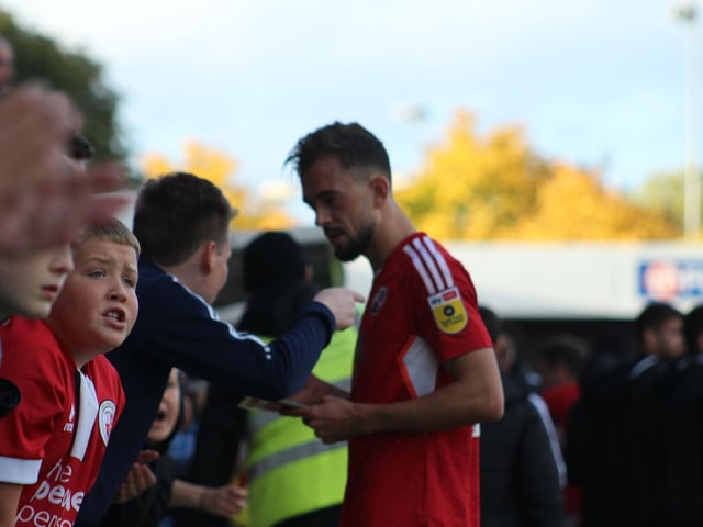 Action from Crawley Town's 2-1 win over Newport County. Picture by Cory Pickford
