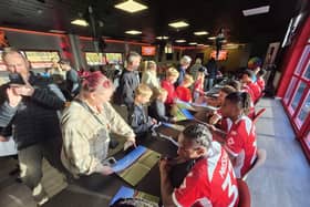 Crawley Town held a Halloween signing special where fans met the players and had their memorabilia signed