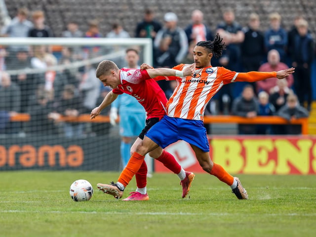 Action from Eastbourne Borough's defeat at Braintree in the National Lague South