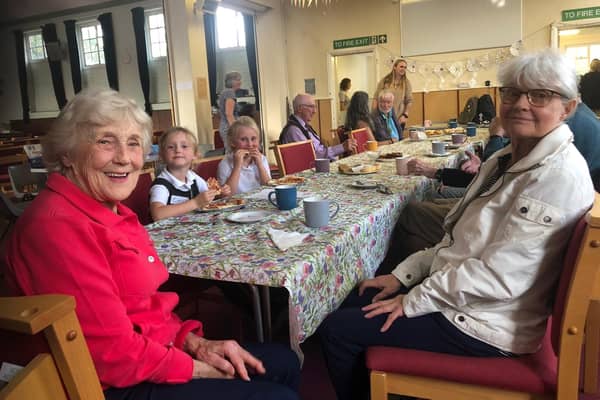 Young and old meet up for tea and a chat at the Five Loaves Cafe at Storringon Chapel Hall