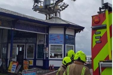 Eastbourne Pier has been evacuated after a fire service incident.