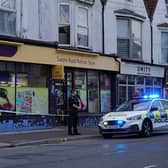 The assault took place in Susan's Road, Eastbourne