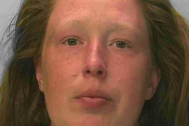 Kirsten Hocking, 30, has been jailed after her latest string of offences in Worthing. Photo: Sussex Police