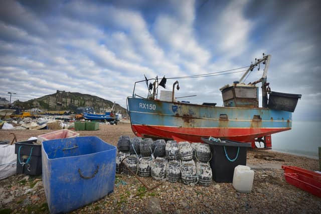 Fishermen's Beach in Hastings.