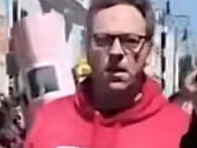 Man sought after assault at Brighton protest