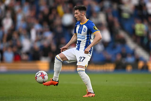 Brighton reportedly brought in 'extra security measures' to protect Billy Gilmour after he received threats from a TikTok influencer. (Photo by Mike Hewitt/Getty Images)