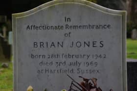 Brian Jones's grave in Cheltenham