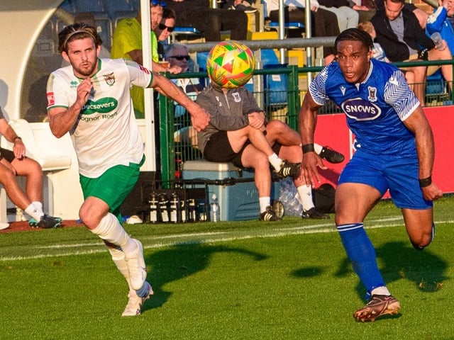 Action from AFC Totton v Bognor Regis Town, July 2023