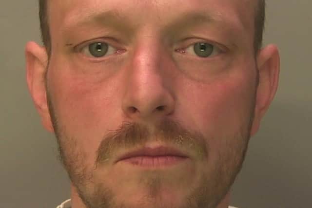 Lee Gibson, 38, of no fixed address. Picture from Sussex Police