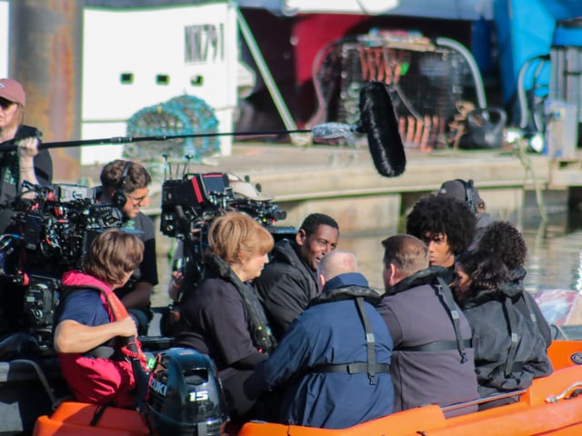 'The Choir' filming at Sovereign Harbour