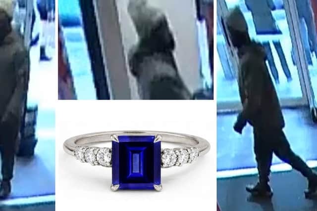 Sussex Police have launched an identity appeal following the theft of a bag containing wedding rings in Brighton. Picture: Sussex Police