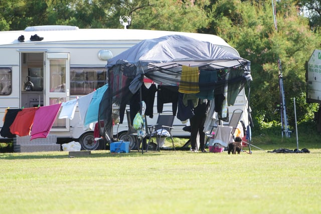 The county council said the travellers on Goring Gap have been 'served with a notice requiring them to vacate the land'