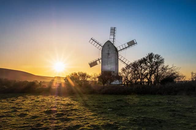 Kingston Windmill at sunset