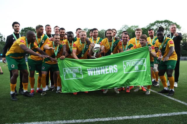 Natalie Mayhew's pictures of Horsham FC's Isthmian League title celebrations