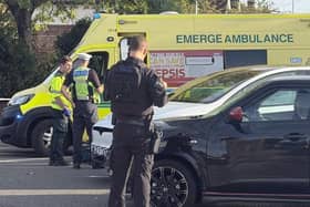 A woman in her 20s was taken to hospital with a ‘serious but non-life-threatening injury’ following a collision between a car and a bicycle in Worthing. Picture: Sussex News and Pictures