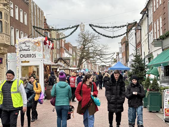The December cold couldn't keep the crowds at bay.
