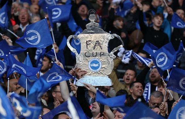 Brighton and Hove Albion fans packed out a Wembley Stadium