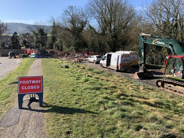 Wannock Road and the nearby footpath are closed