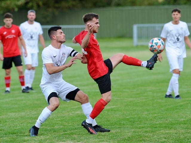 Action from Eastbourne United's 4-2 FA Vase win at Arundel FC