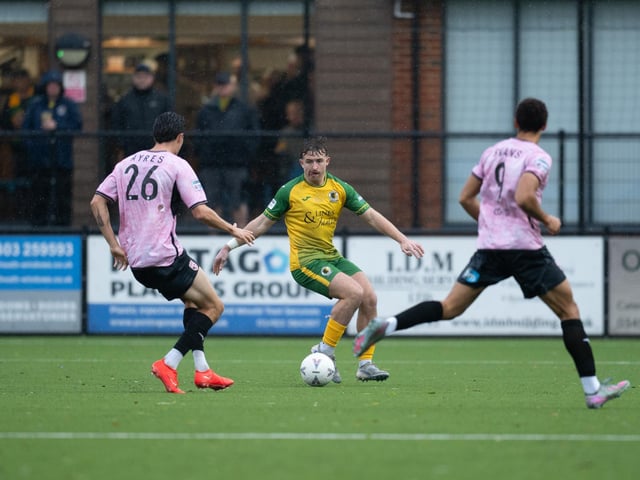 Horsham FC edged out Walton & Hersham 1-0 on a wet and windy afternoon at the Fusion Aviation Community Stadium