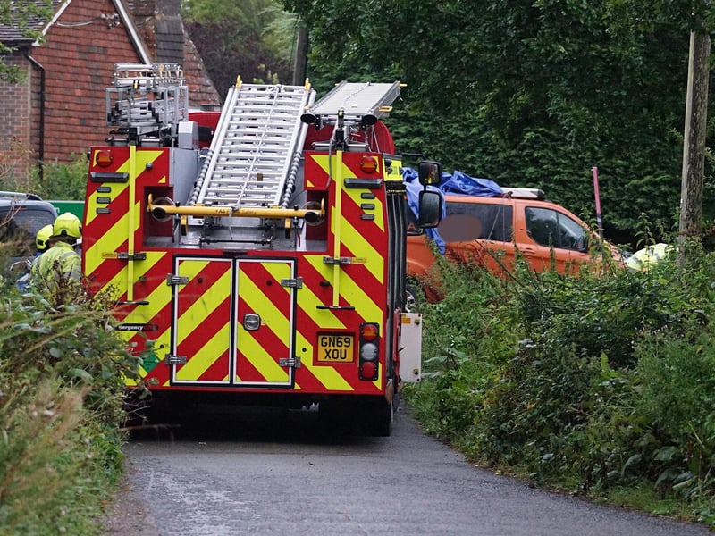 Road closure after traffic accident