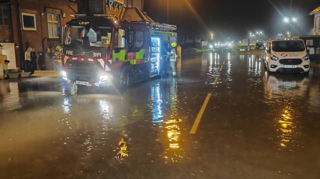 A number of properties in Littlehampton were flooded on February 18. Emergency services attended the scene. Picture: Eddie Mitchell