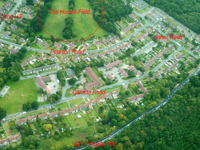 Torton Hill started to be built on in the 1920s while the others are 1950 houses