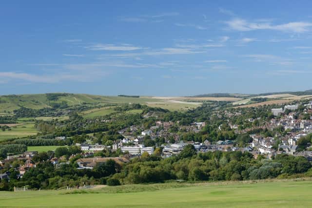 Lewes and its surrounding landscape in the National Park