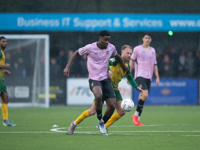 Horsham FC edged out Walton & Hersham 1-0 on a wet and windy afternoon at the Fusion Aviation Community Stadium