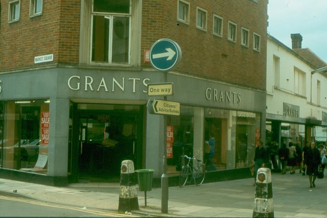 Who remembers getting their school uniform from Grants which used to be in Middle Street/Market Square where Rymans is now? Photo: Horsham Museum