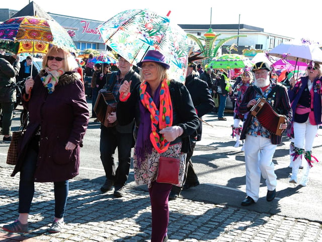 Fat Tuesday's Umbrella Parade 2022 in Hastings. Photo by Frank Copper.
