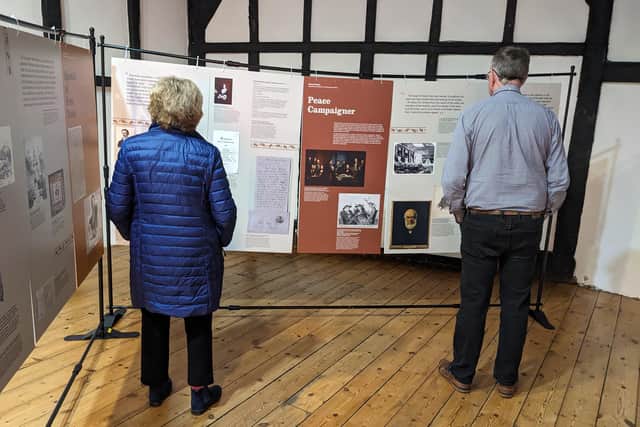 People taking a look at the history of one of Midhurst's most influential residents.