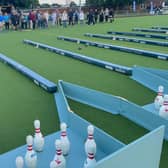 The scene at Saffrons, where Eastbourne’s first-ever summer skittles tournament took place