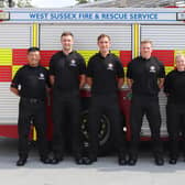 West Sussex Fire & Rescue Service's new retained firefighters with Assistant Chief Fire Officer Peter Rickard (Photo: WSFRS)