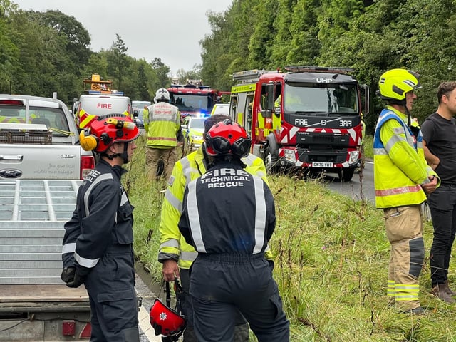Sussex Police, as well as fire and rescue crews, are attending the scene