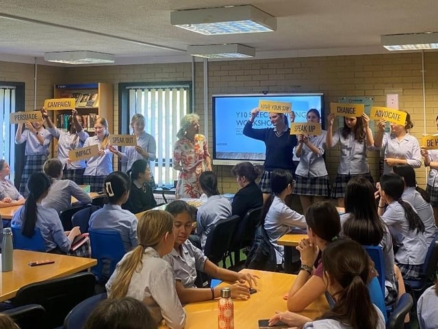 Year 10 speech writing and debating workshop Burgess Hill Girls