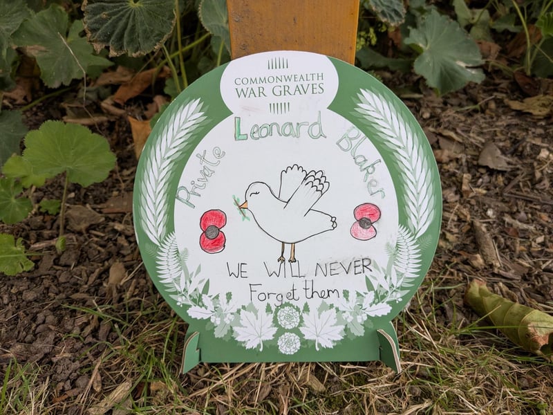 Leonard Blaker worked in the printing trade and was 29 when he died, serving with the 13th Battalion