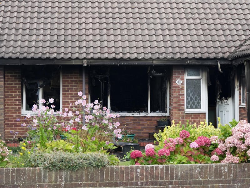 The scene of the fire. Picture: Sussex News and Pictures