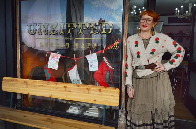 Unzipped Sewing Café at 40a Marina, St Leonards. Owner Vanessa Newman is pictured.