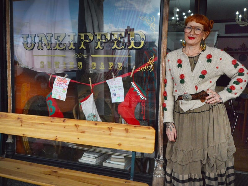 Unzipped Sewing Café at 40a Marina, St Leonards. Owner Vanessa Newman is pictured.