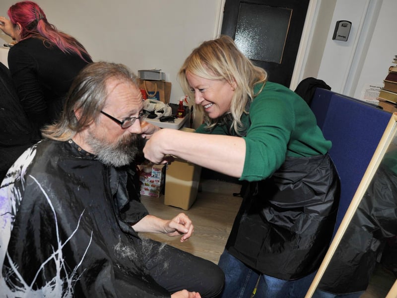Surviving Christmas 2024 at HIS Place, Robertson Street, Hastings. Photo taken on Boxing Day. Hairdressers at work.