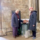 People can use many donations points around the cathedral.
