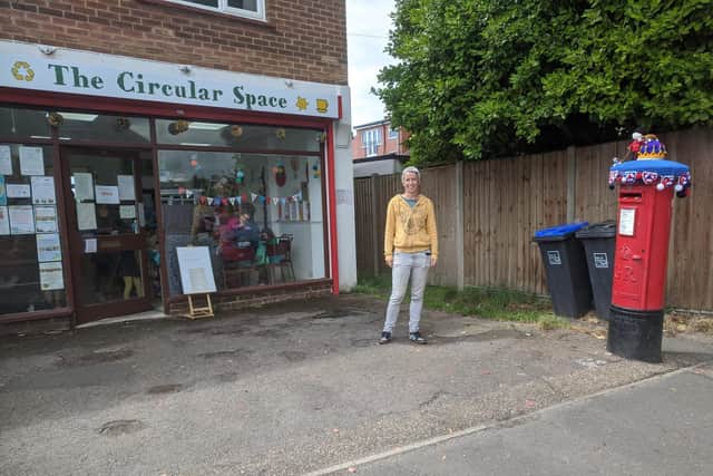 Over the Moon director Emily Phillips outside The Creative Space in Shoreham