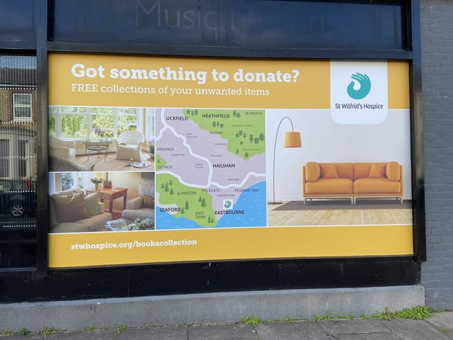 The new St Wilfrid's Hospice shop in Langney Road, Eastbourne