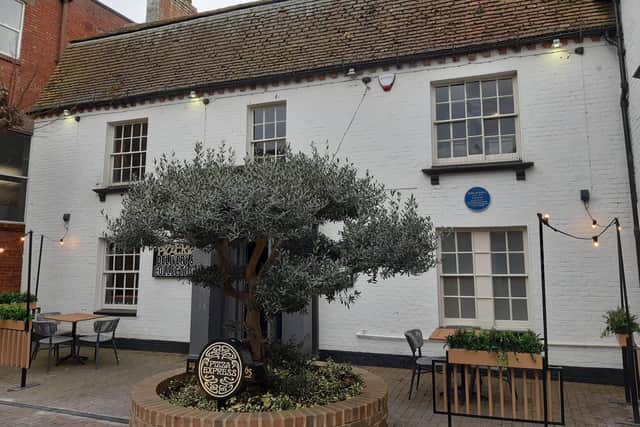 Stanford Cottage, now Pizza Express, is where author Jane Austen stayed with her mother and sister at the end of 1805