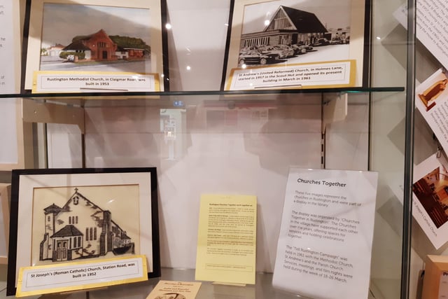 A collection of images representing the churches in Rustington
